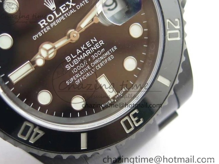 Date Edition 904L A2824 W PVD Submariner V6F Blaken 1:1 Best 0213